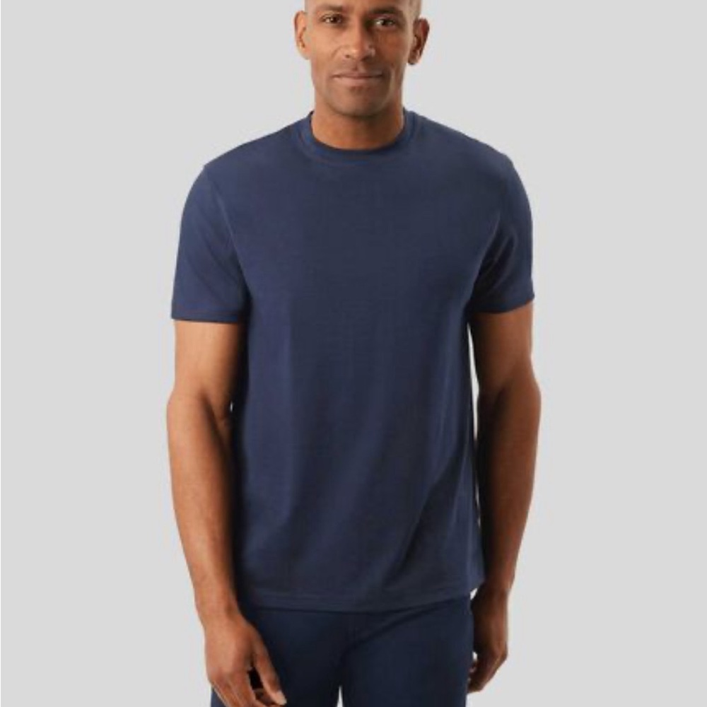 Charles Tyrwhitt Cotton T-Shirt - Navy Size Small
